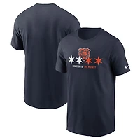 Men's Nike Navy Chicago Bears Essential Local Phrase T-Shirt