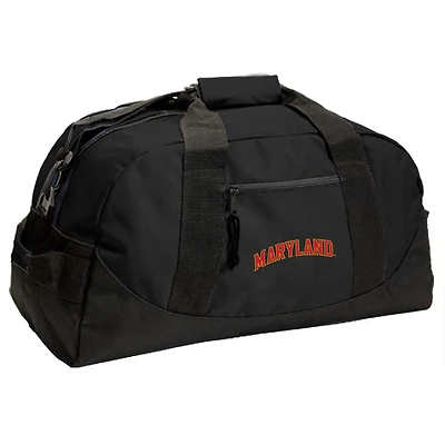 Black Maryland Terrapins Dome Duffel