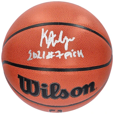 Jonathan Kuminga Golden State Warriors Autographed Wilson Indoor/Outdoor Basketball with ''2021 #7. Pick'' Inscription