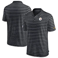 Men's Nike Black Pittsburgh Steelers Sideline Lock Up Victory Performance Polo