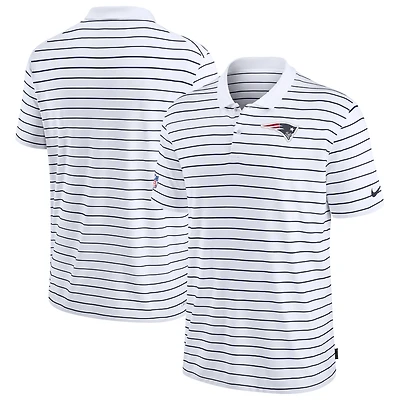 Men's Nike White New England Patriots Sideline Lock Up Victory Performance Polo
