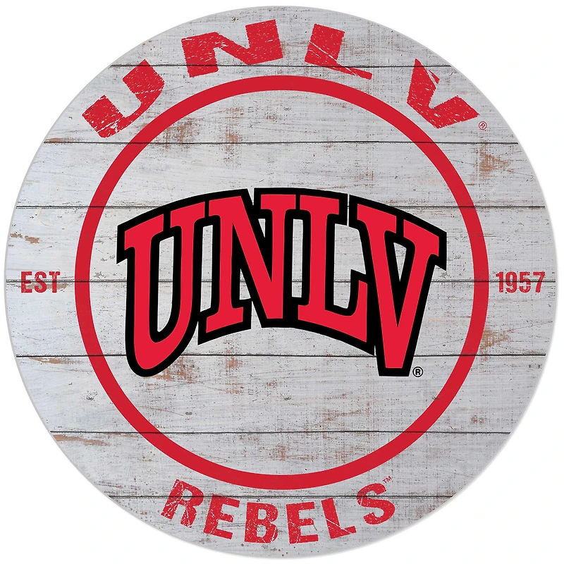 UNLV Rebels 20'' Weathered Indoor/Outdoor Circle Sign