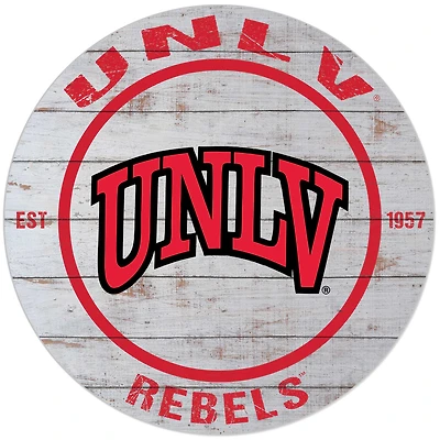 UNLV Rebels 20'' Weathered Indoor/Outdoor Circle Sign