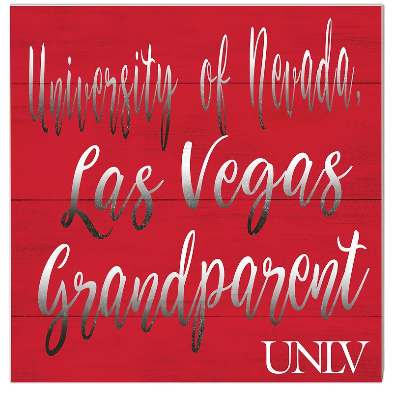 UNLV Rebels 10'' x 10'' Grandparent Plaque
