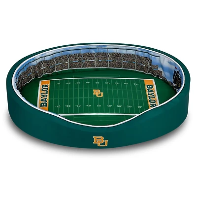 Green Baylor Bears 7'' x 22'' x 34'' Medium Stadium Oval Dog Bed