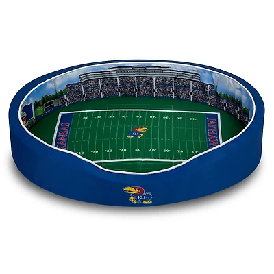 Royal Kansas Jayhawks 7'' x 22'' x 34'' Medium Stadium Oval Dog Bed