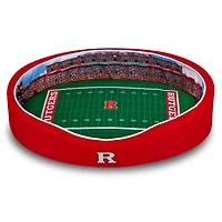 Scarlet Rutgers Scarlet Knights 7'' x 22'' x 34'' Medium Stadium Oval Dog Bed