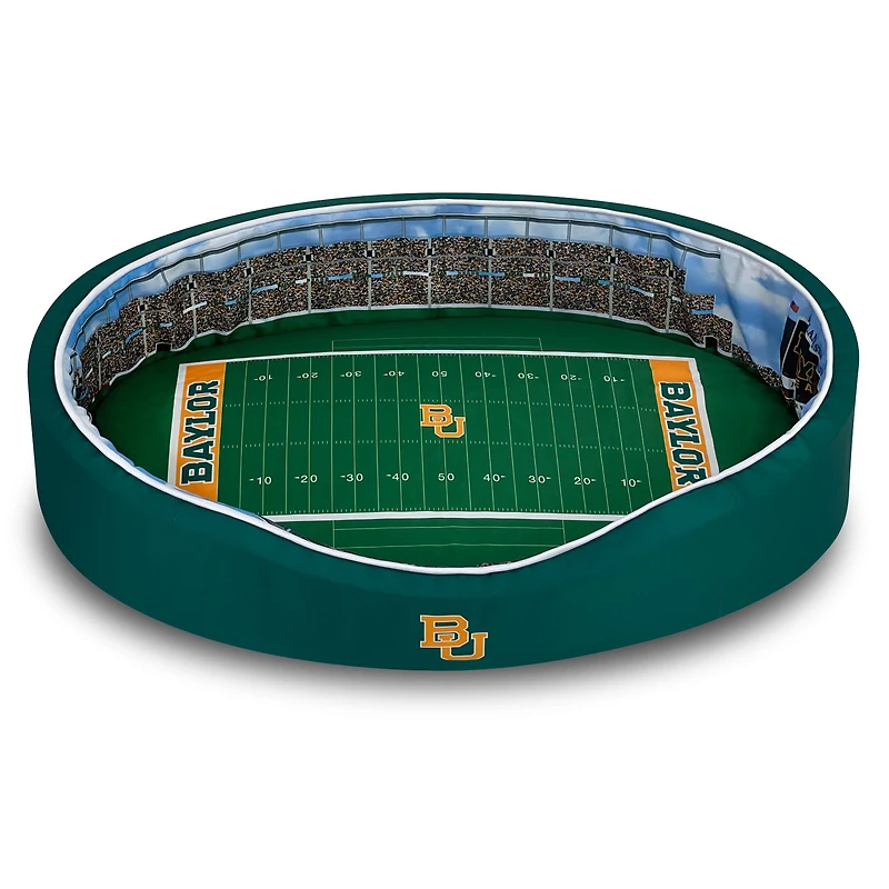 Green Baylor Bears 7'' x 19'' x 23'' Small Stadium Oval Dog Bed