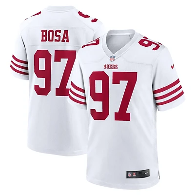 Men's Nike Nick Bosa White San Francisco 49ers Team Game Jersey