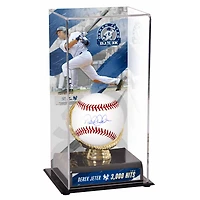 Derek Jeter New York Yankees Autographed Baseball and 3000th Hit Sublimated Display Case