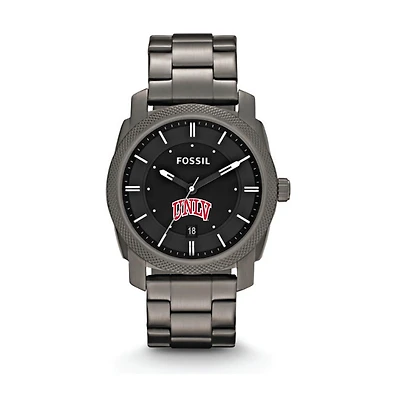 Fossil UNLV Rebels Machine Smoke Stainless Steel Watch