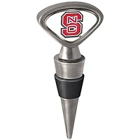 Silver NC State Wolfpack Wine Stopper