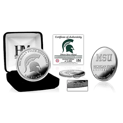 Highland Mint Michigan State Spartans Silver Mint Coin