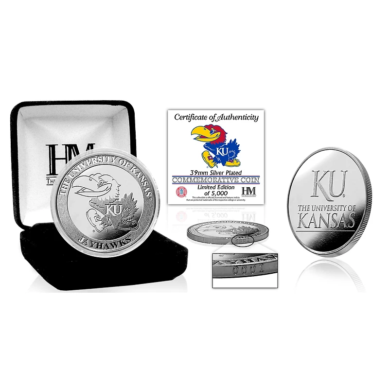 Highland Mint Kansas Jayhawks Silver Mint Coin