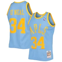 Men's Mitchell & Ness Shaquille O'Neal Powder Blue Los Angeles Lakers 2001/02 Hardwood Classics Swingman Jersey