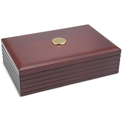 Brown Florida Gators Logo 6'' x 9'' Rosewood Desk Box
