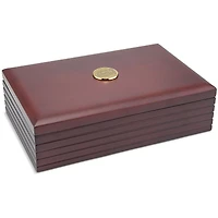 Brown Florida Gators Logo 6'' x 9'' Rosewood Desk Box