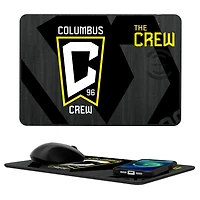 Columbus Crew Mono Tilt Logo Wireless Charger and Mouse Pad Station