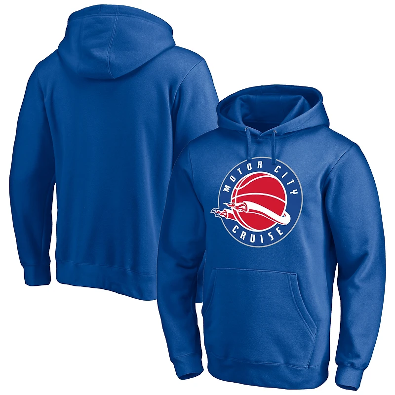 Men's Royal Motor City Cruise Primary Logo Pullover Hoodie