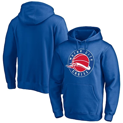 Men's Royal Motor City Cruise Primary Logo Pullover Hoodie