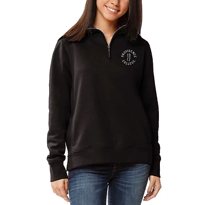 Women's League Collegiate Wear Black Providence Friars Quarter-Zip Pullover Jacket