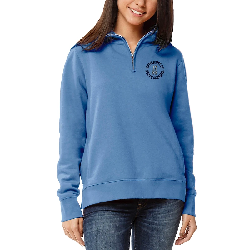 Women's League Collegiate Wear Carolina Blue North Carolina Tar Heels Quarter-Zip Pullover Jacket