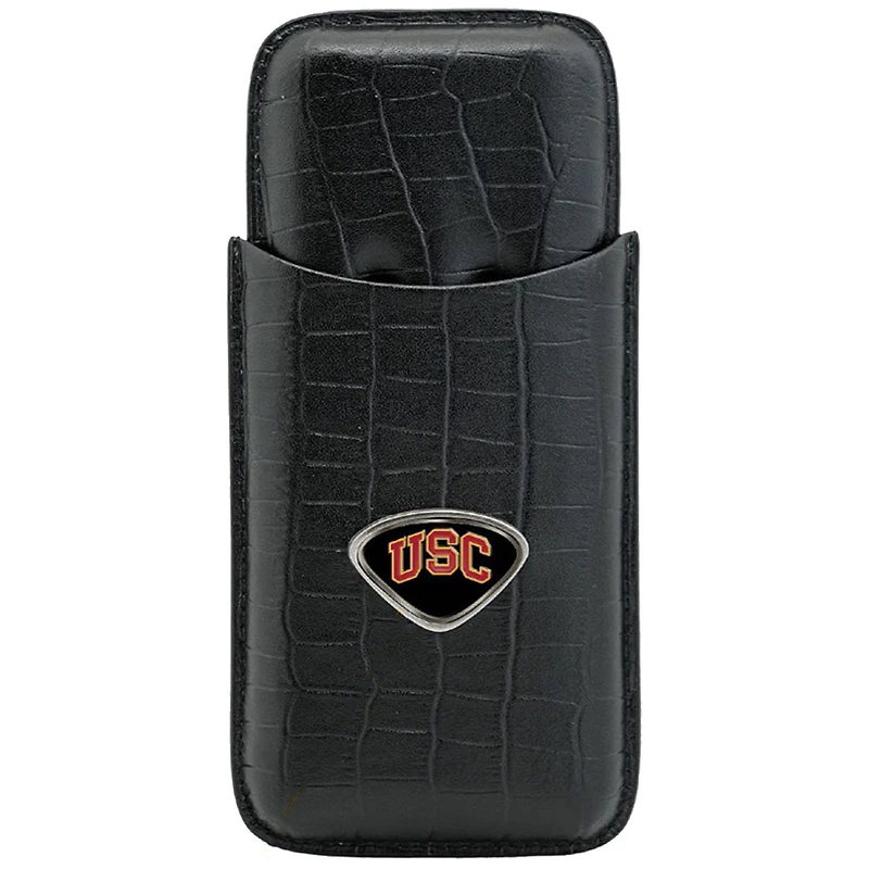 Black USC Trojans Cigar Case