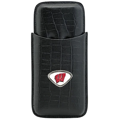 Black Wisconsin Badgers Cigar Case