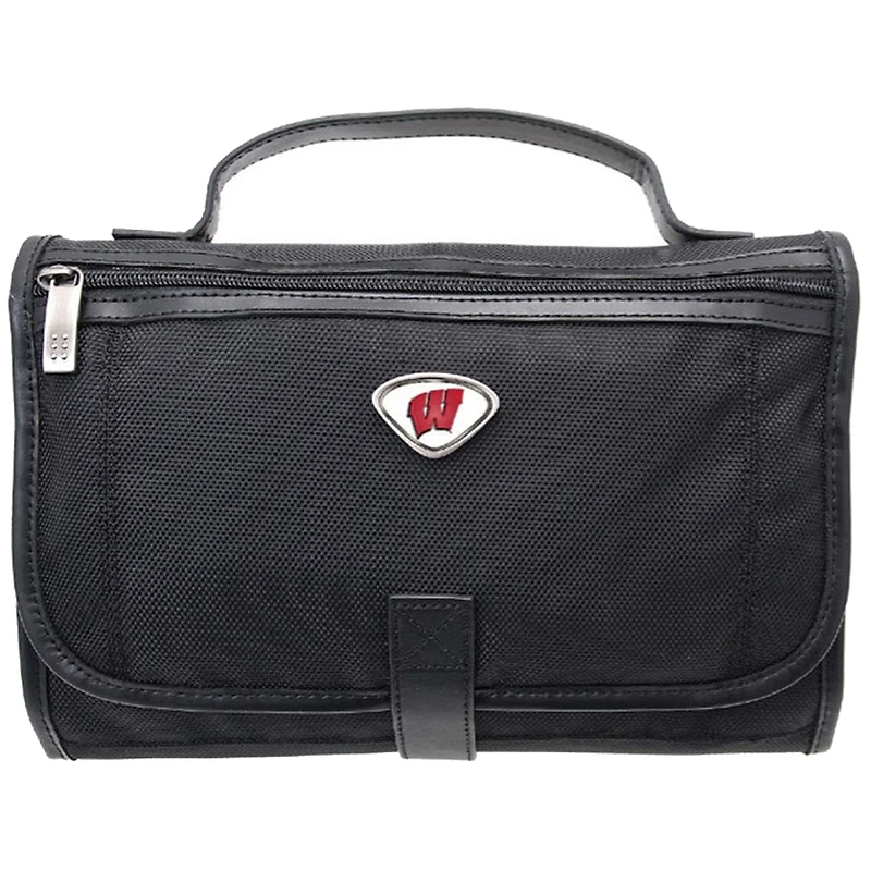 Black Wisconsin Badgers Toiletry Bag