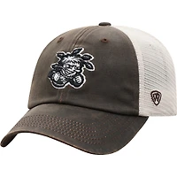 Men's Top of the World Brown Wichita State Shockers Scat Mesh Trucker Snapback Hat