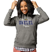 Women's League Collegiate Wear Heathered Gray Drexel Dragons Victory Springs Pullover Hoodie
