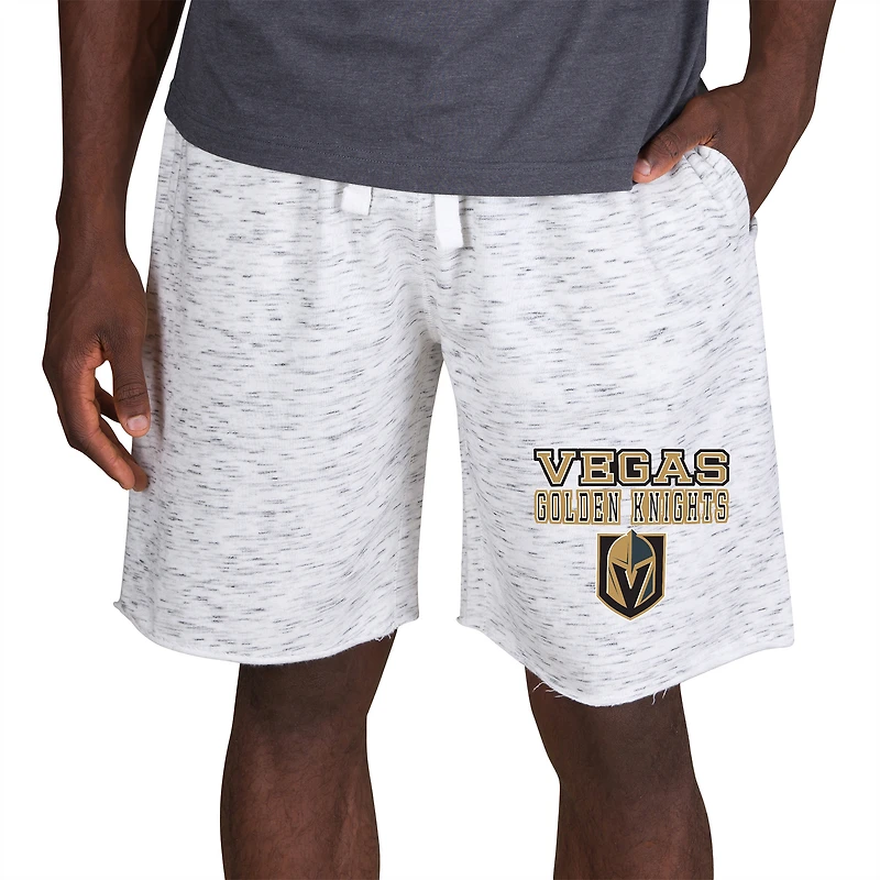 Men's Concepts Sport White/Charcoal Vegas Golden Knights Alley Fleece Shorts