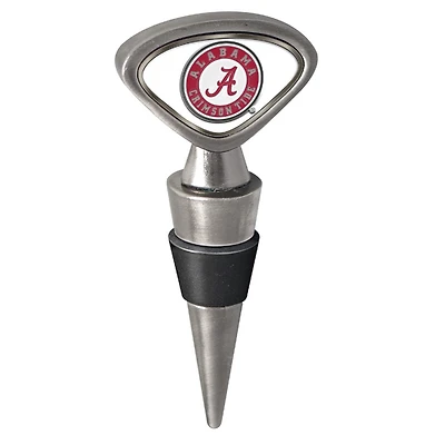 Silver Alabama Crimson Tide Wine Stopper