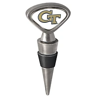 Silver Georgia Tech Yellow Jackets Wine Stopper