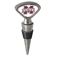 Silver Mississippi State Bulldogs Wine Stopper