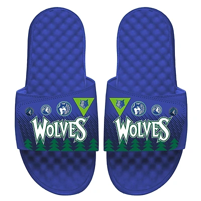 Men's ISlide Royal Minnesota Timberwolves 2021/22 City Edition Jersey Slide Sandals