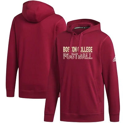 Men's adidas Maroon Boston College Eagles Fleece Pullover Hoodie