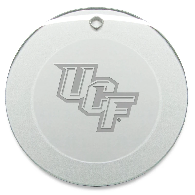 UCF Knights 3'' Glass Round Ornament
