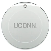 UConn Huskies 3'' Glass Round Ornament