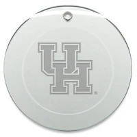 Houston Cougars 3'' Glass Round Ornament