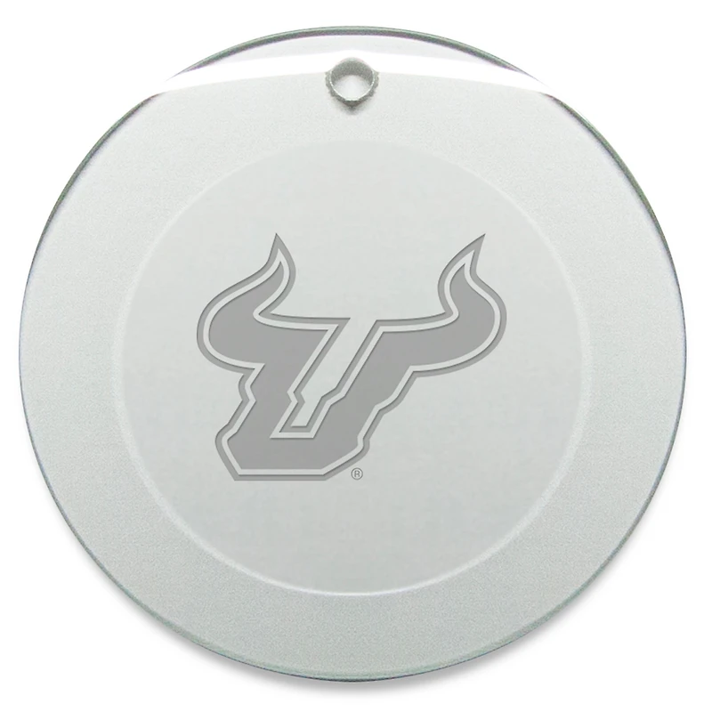 South Florida Bulls 3'' Glass Round Ornament