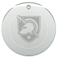 Army Black Knights 3'' Glass Round Ornament