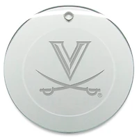 Virginia Cavaliers 3'' Glass Round Ornament