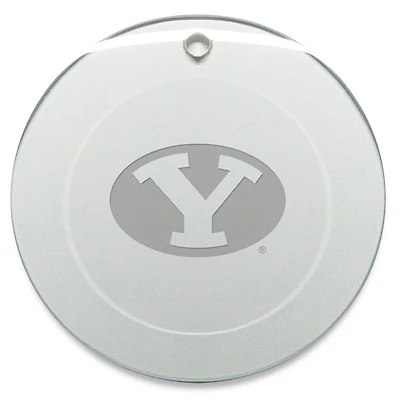 BYU Cougars 3'' Glass Round Ornament