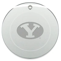 BYU Cougars 3'' Glass Round Ornament