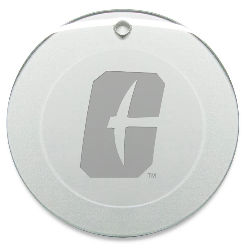 Charlotte 49ers 3'' Glass Round Ornament