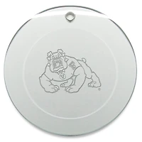 Fresno State Bulldogs 3'' Glass Round Ornament