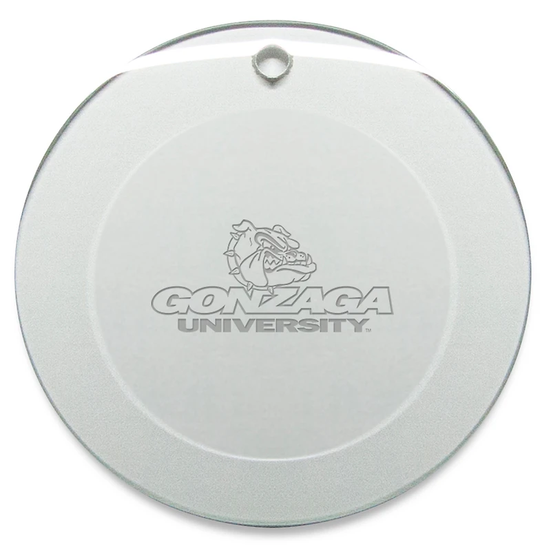 Gonzaga Bulldogs 3'' Glass Round Ornament