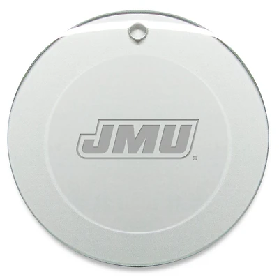 James Madison Dukes 3'' Glass Round Ornament