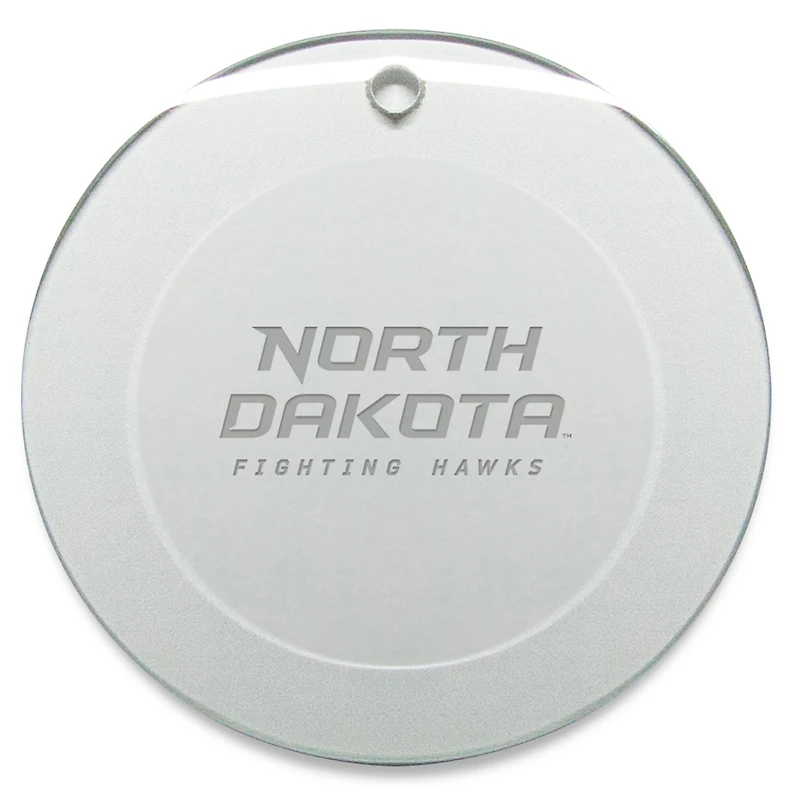 North Dakota 3'' Glass Round Ornament